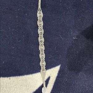 Intricate Silver Beaded Belt